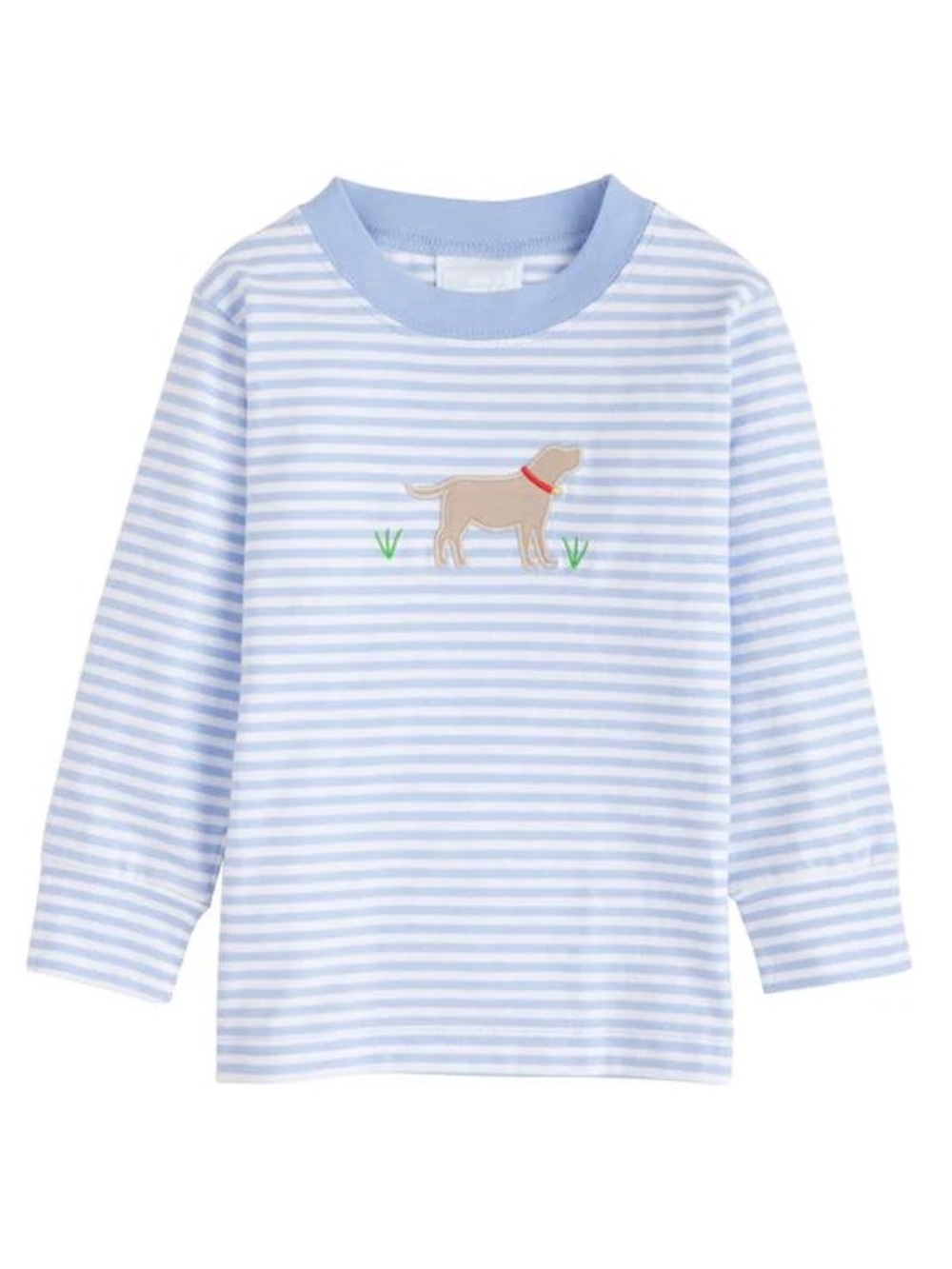 Little English Lab Applique Long Sleeve Shirt